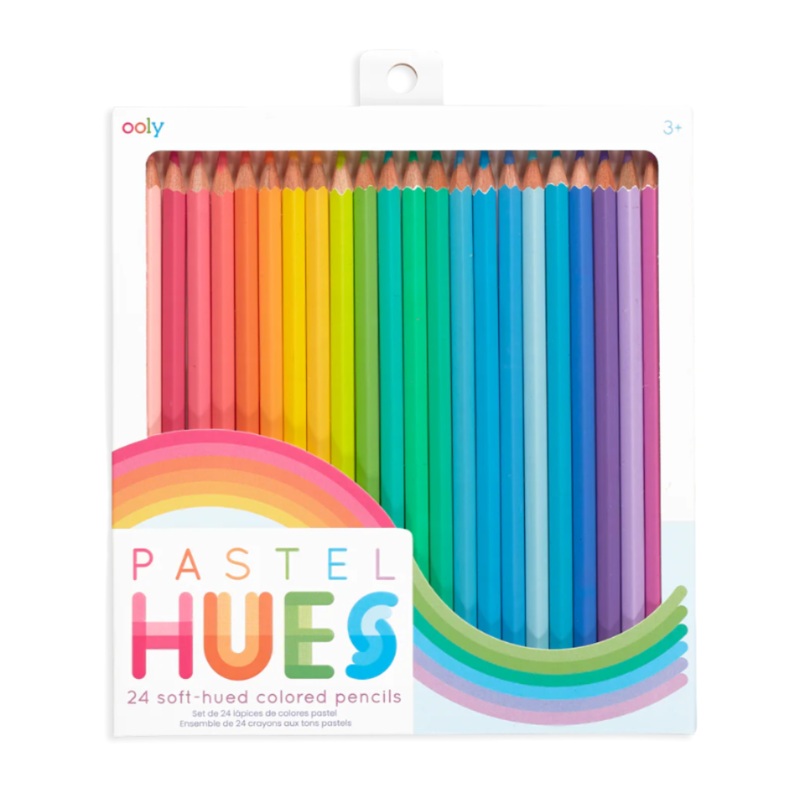 Pastel Hues Colored Pencils – Set of 24 by Ooly