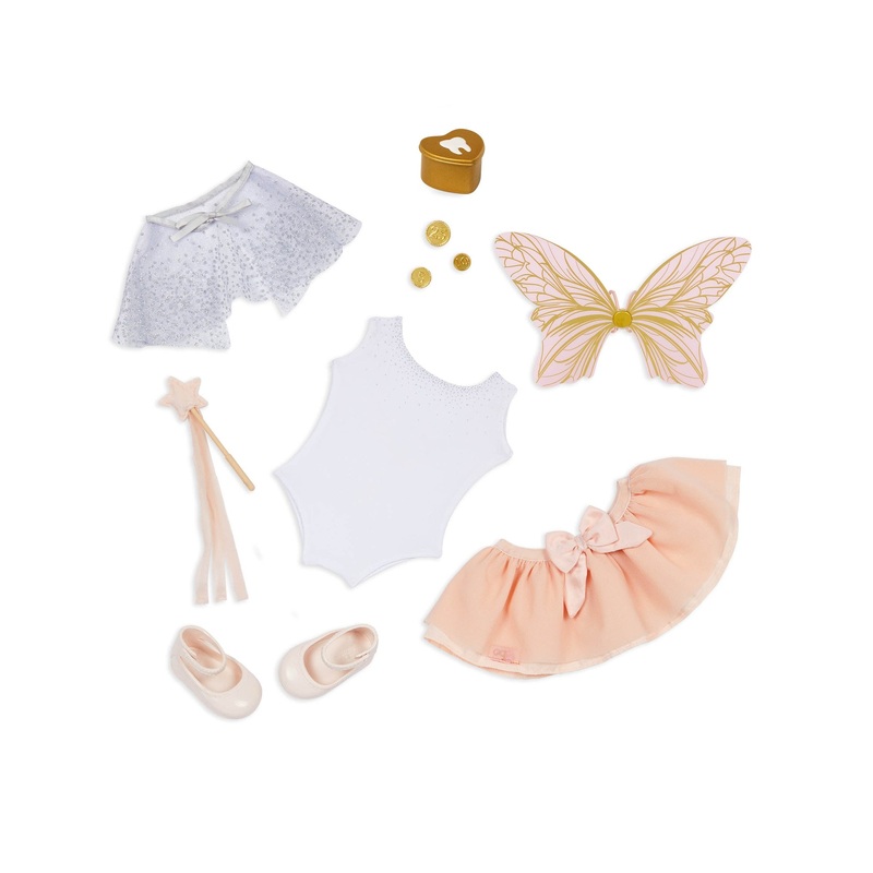 Our Generation Deluxe Tooth Fairy Outfit with Wings and Accessories