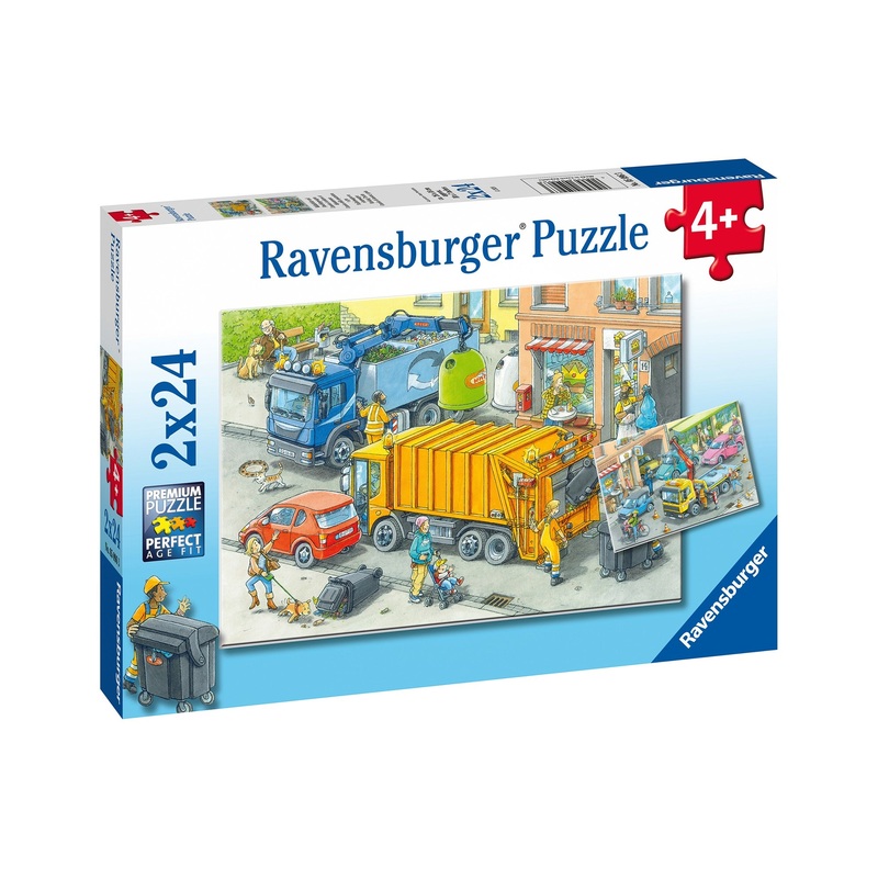Ravensburger Working Trucks Puzzle 2X24 Piece