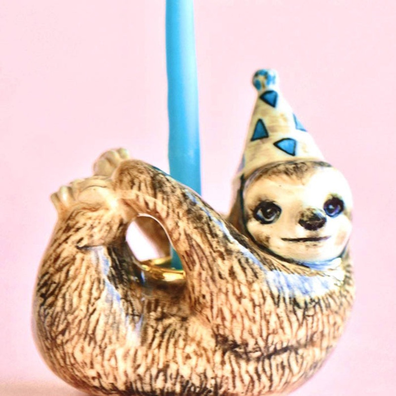 Sloth Party Animal Cake Topper by Camp Hollow