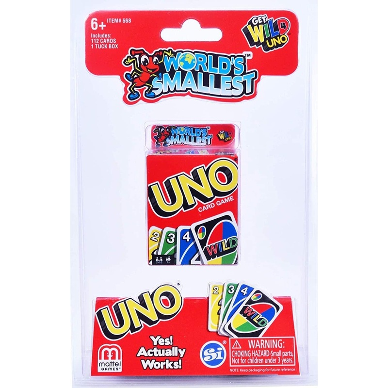 World’s Smallest Uno Card Game