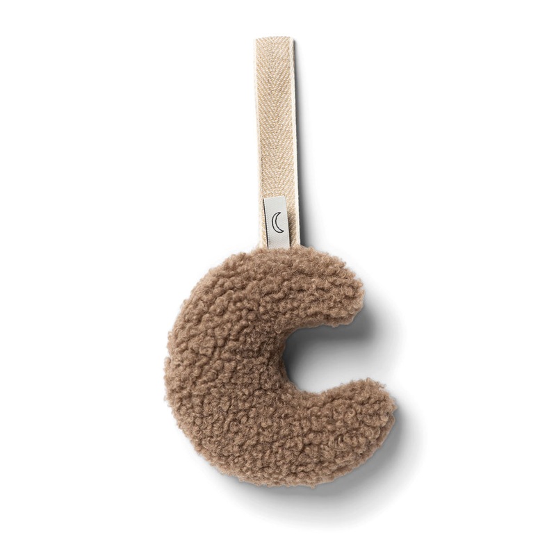 Cuddly Pacifier Holder  Teddy Brown