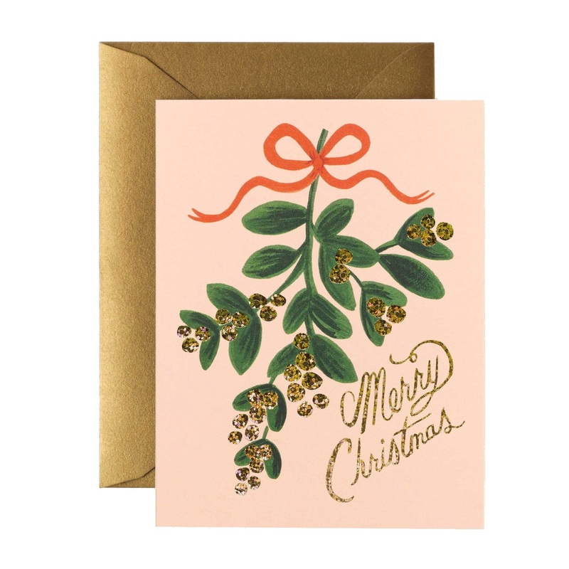 Mistletoe Christmas Card