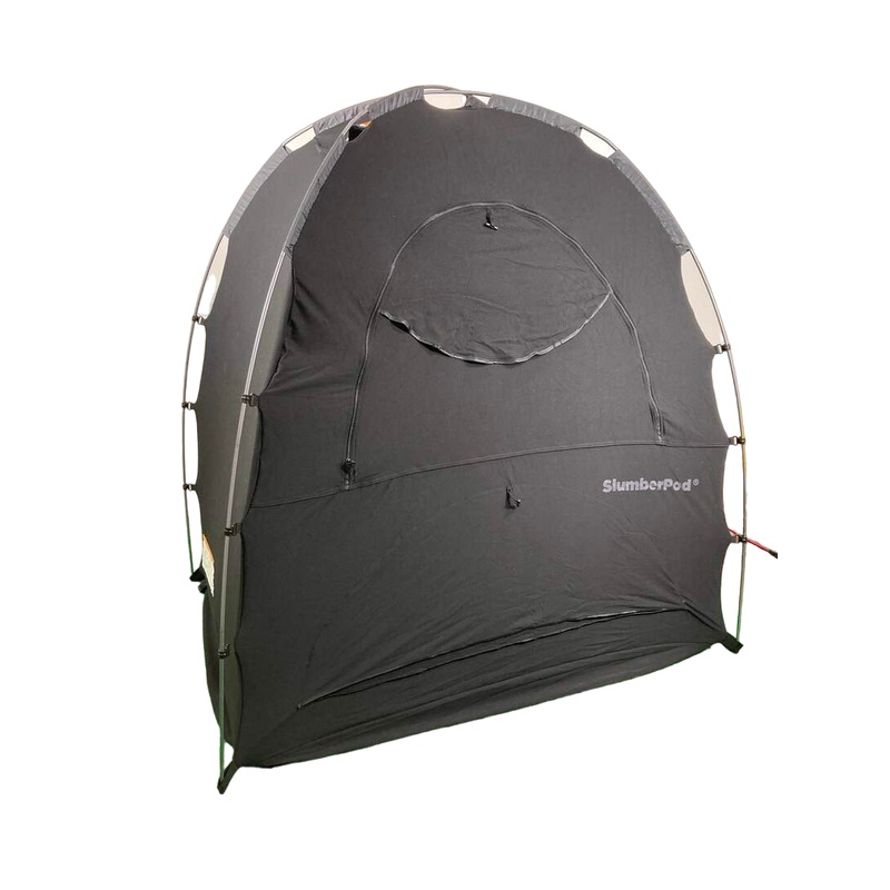 SlumberPod 3.0 Sleep Canopy with Fan, Black with Gray Accents