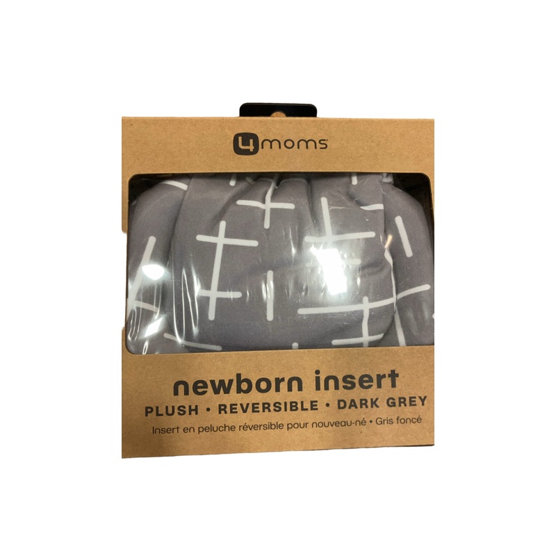 4moms Reversible Newborn Insert, Grey Plush