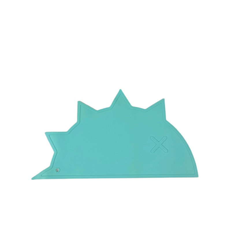 Bam Bam Boom Hedgehog Dino Placemat, Mint