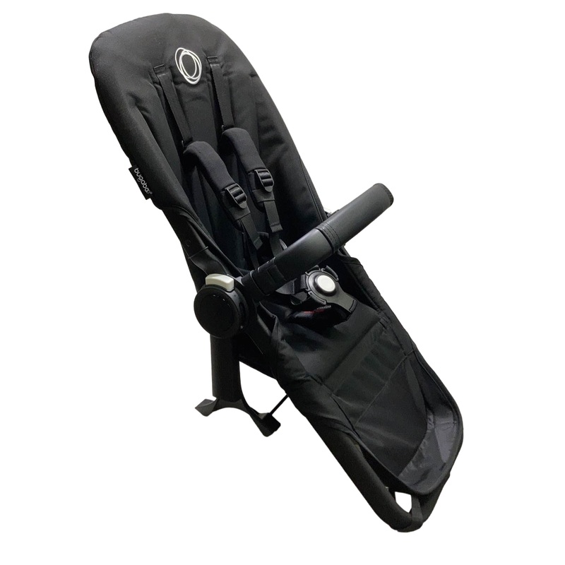 Bugaboo Donkey 5 Duo Extension Set, without Canopy, Midnight Black, Black, 2022