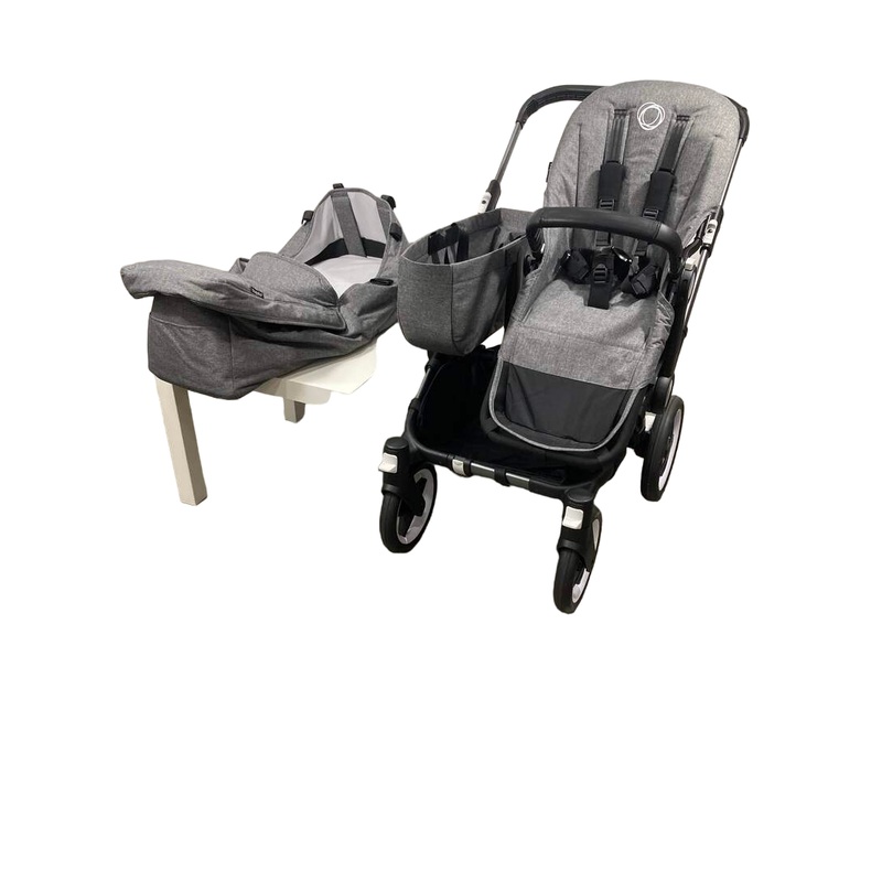 Bugaboo Donkey 5 Stroller Mono, 2022, Grey Melange, Graphite