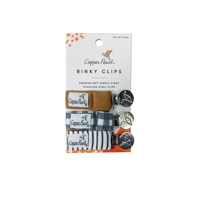 Copper Pearl Binky Clip Set 3-pack, Scotland
