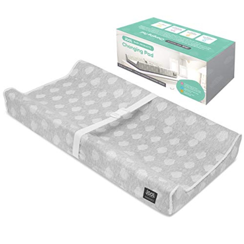 Jool Contoured Changing Pad And Cover, Gray