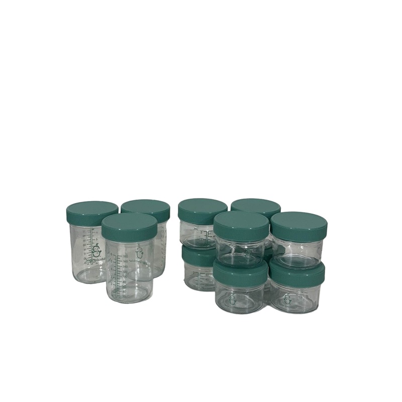 Sage Spoonfuls Glass Jar Containers