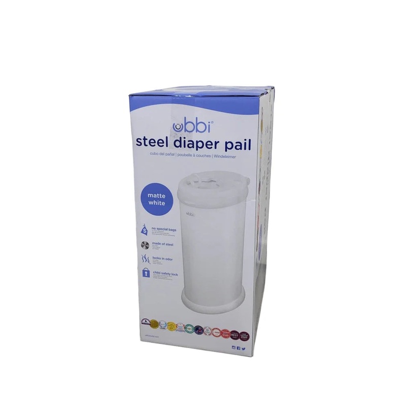 Ubbi Diaper Pail, White