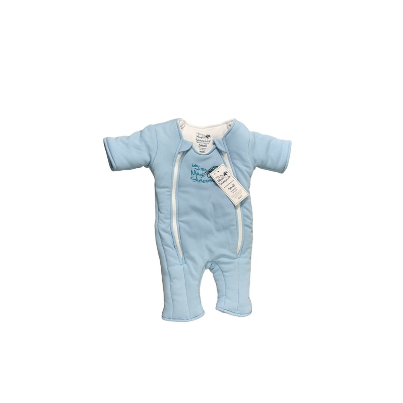 Baby Merlin’s Magic Sleepsuit, Blue, Cotton, Small 3-6 Months