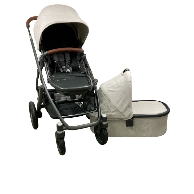 UPPAbaby VISTA V2 Stroller, 2023, Anthony (White & Grey Chenille)
