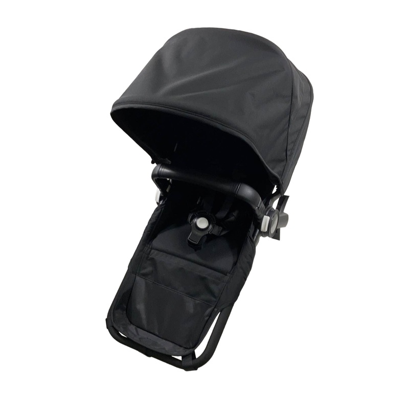 Bugaboo Donkey 5 Duo Extension Set, with Canopy, Midnight Black, Midnight Black, Black, 2023