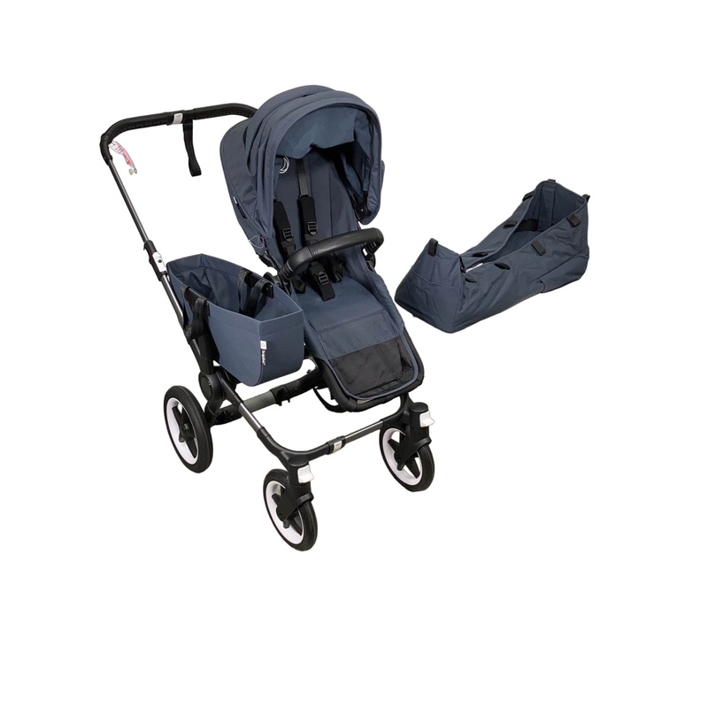 Bugaboo Donkey 5 Stroller Mono, 2023, Stormy Blue, Graphite