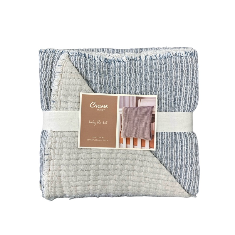 Crane Baby Luxe Baby Blanket, Shoreline