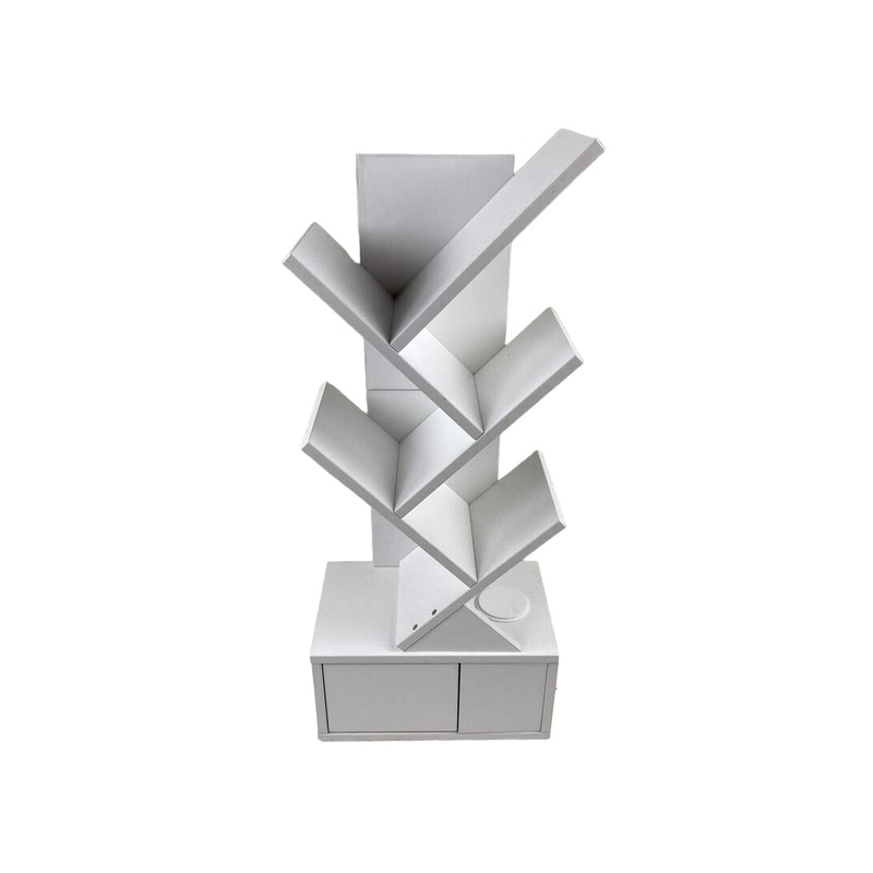 Unknown 4 Tier Tree Bookshelf, White