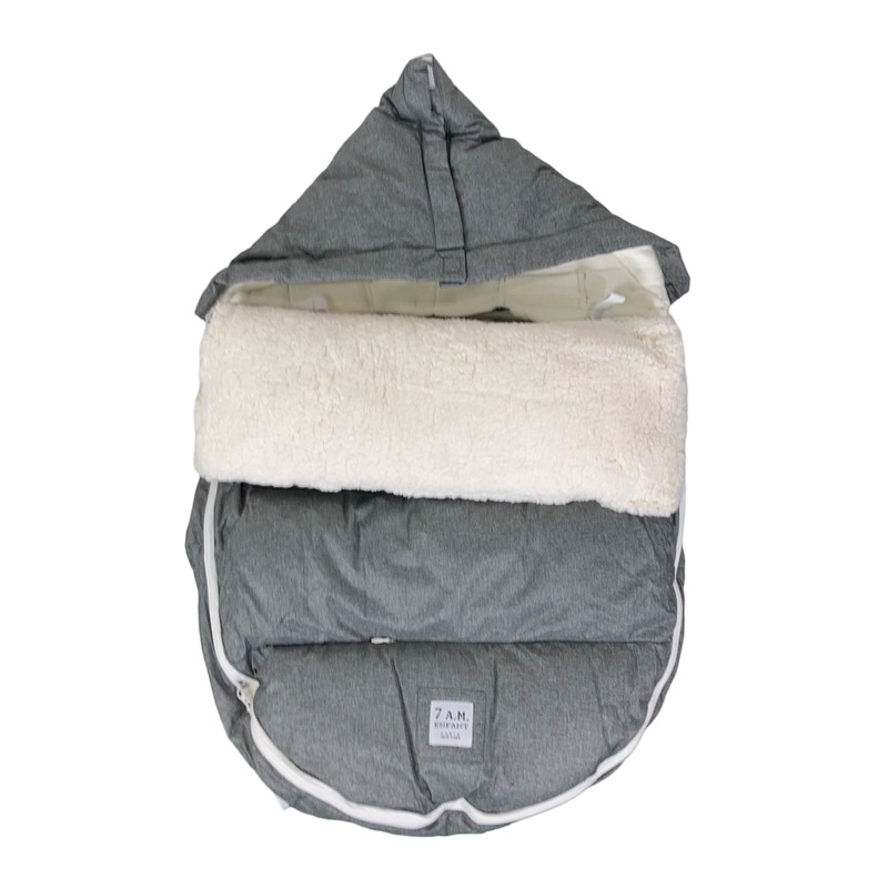 7 A.M. Enfant LambPOD Stroller and Car Seat Footmuff, Heather Grey, Small/Medium