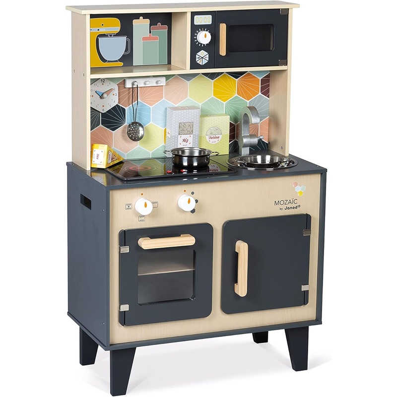 Janod Mozaic Big Cooker Wooden Play Kitchen
