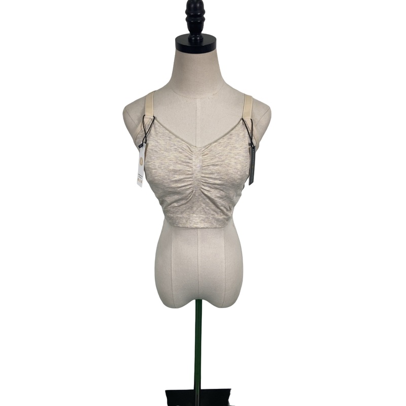 Kindred Bravely Sublime Bamboo Hands-Free Pumping Lounge & Sleep Bra, Medium, Busty (E-H), Oatmeal Heather