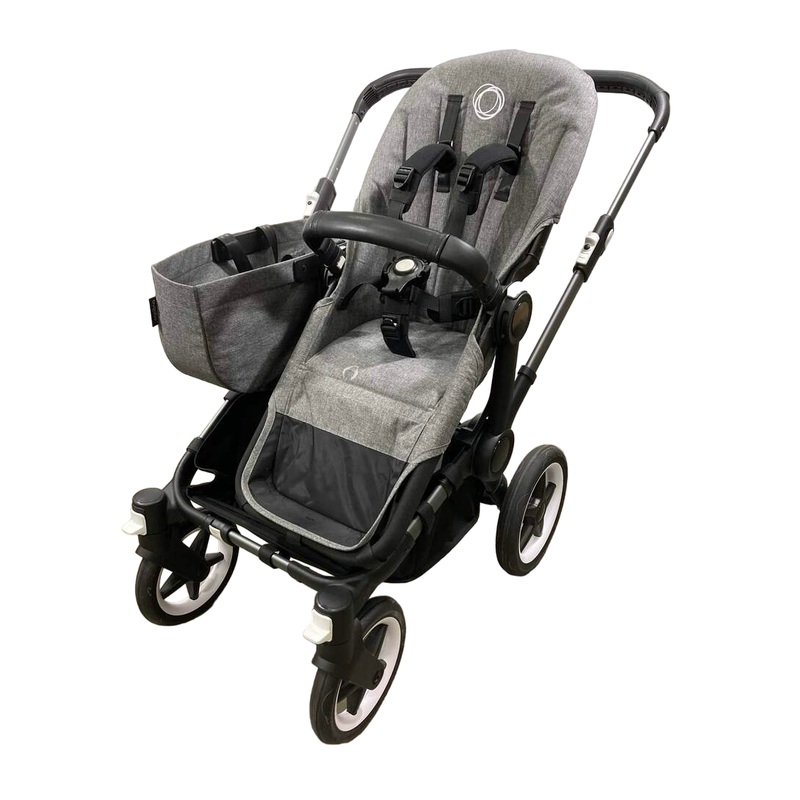 Bugaboo Donkey 5 Stroller Mono, without Canopy, Grey Melange, Graphite, 2022