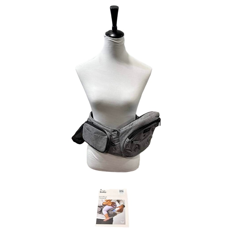 TushBaby Hip Baby Carrier, Charcoal