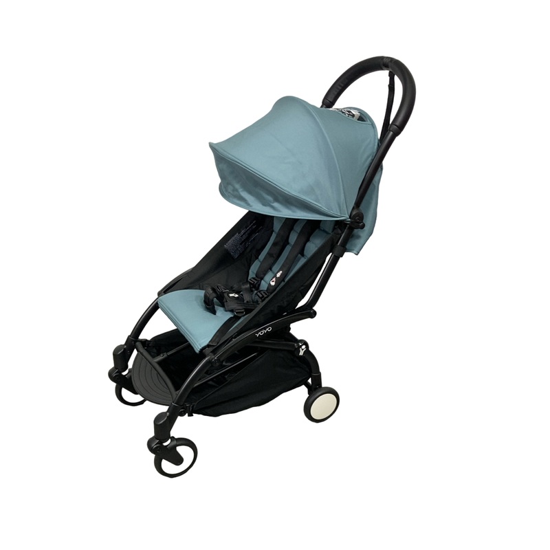 Babyzen YOYO2 Complete Stroller, 2023, Black with Aqua
