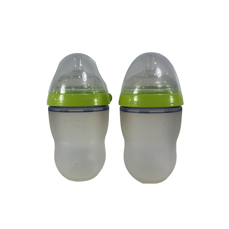 Comotomo Bottles 2 Pack, 8oz, Green
