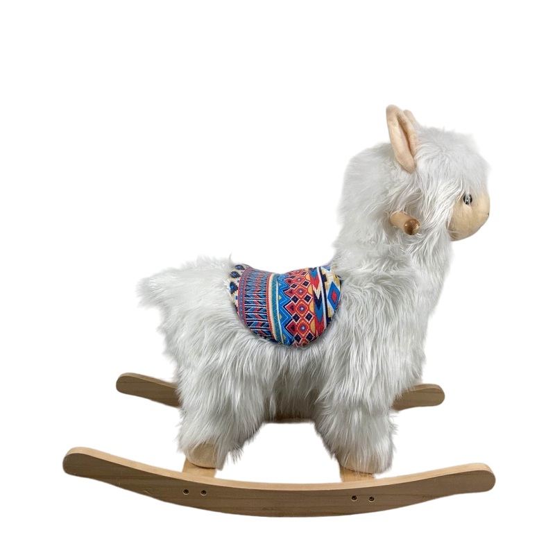 Qaba Kids Plush Ride On Rocking Animal, Llama