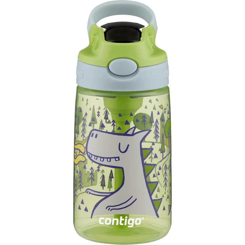Contigo 14oz Kids Aubrey Straw Cup, Matcha Macaroon Dragon