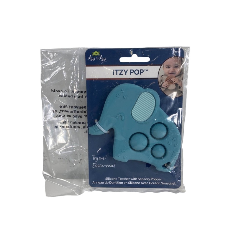 Itzy Ritzy Itzy Pop Sensory Popper Toy, Emmerson the Elephant