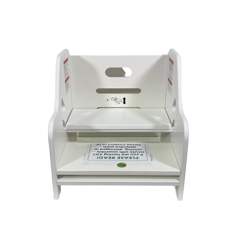 Little Partners Toddler Step Up Stool, Soft White