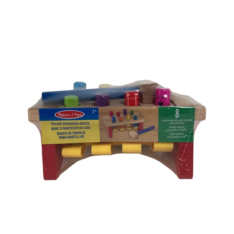 Melissa & Doug Deluxe Pounding Bench Wooden Toy