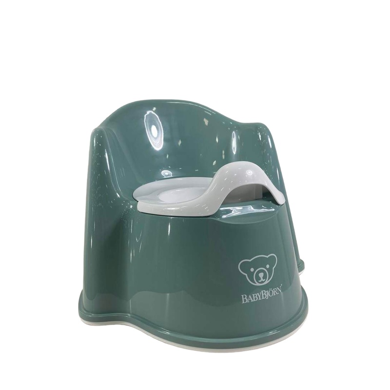 BabyBjorn Potty Chair, Deep Green/White