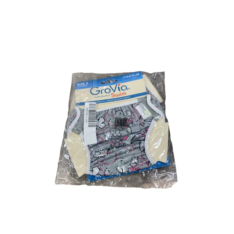 GroVia Swim Diaper, Ophelia, 2 Pack, Size 2 (16-33lbs)