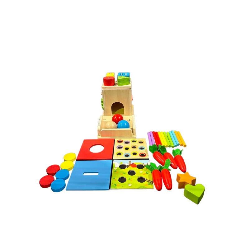 Justwood 8-in-1 Montessori Wooden Cube