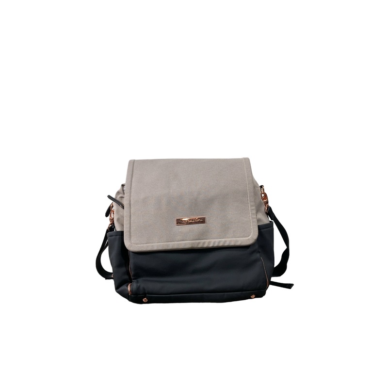 Petunia Pickle Bottom Boxy Backpack Diaper Bag, Sand Black