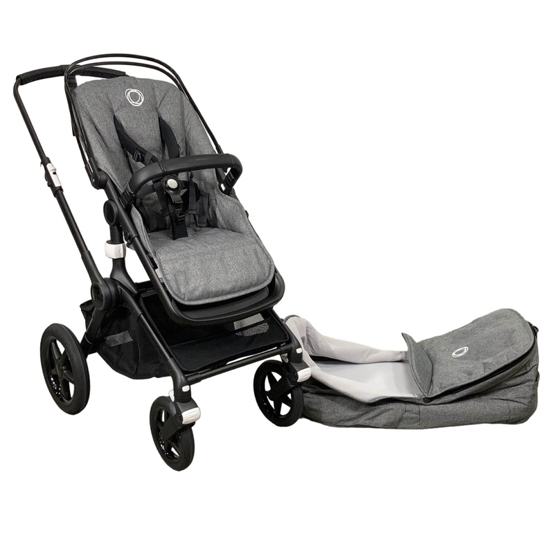Bugaboo Fox 3 Stroller, 2021, Black, Grey Melange