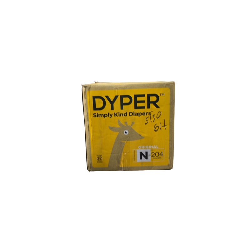 DYPER Bamboo Diaper Box, Newborn, 204 Count