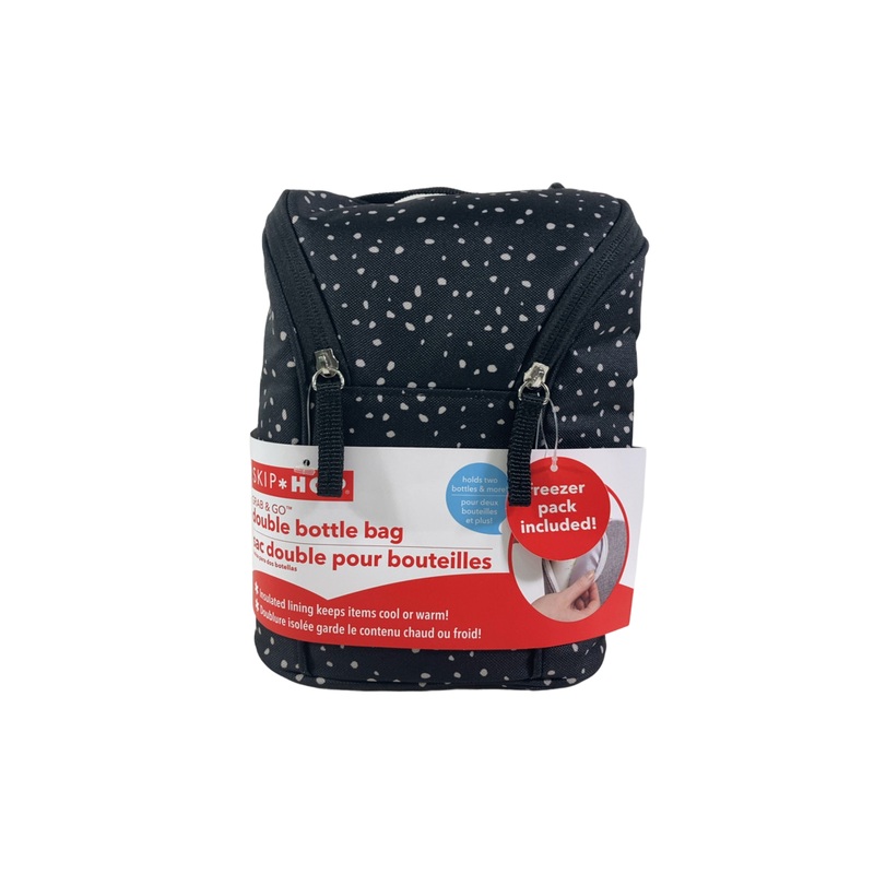Skip Hop Grab And Go Double Bottle Bag, Abstract Dots