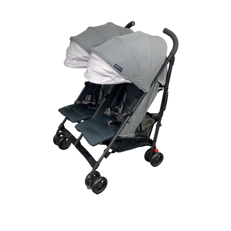 UPPAbaby G-Link V2 Double Stroller, 2022, Greyson (Charcoal Melange)