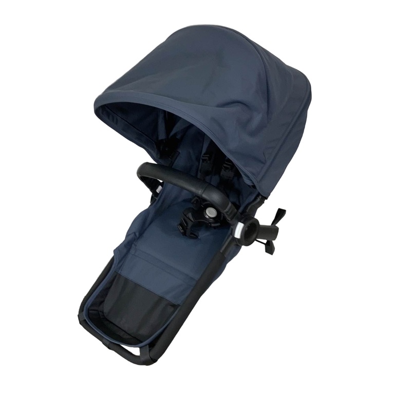 Bugaboo Donkey 5 Duo Extension Set, with Canopy, Stormy Blue, Stormy Blue, Black, 2022