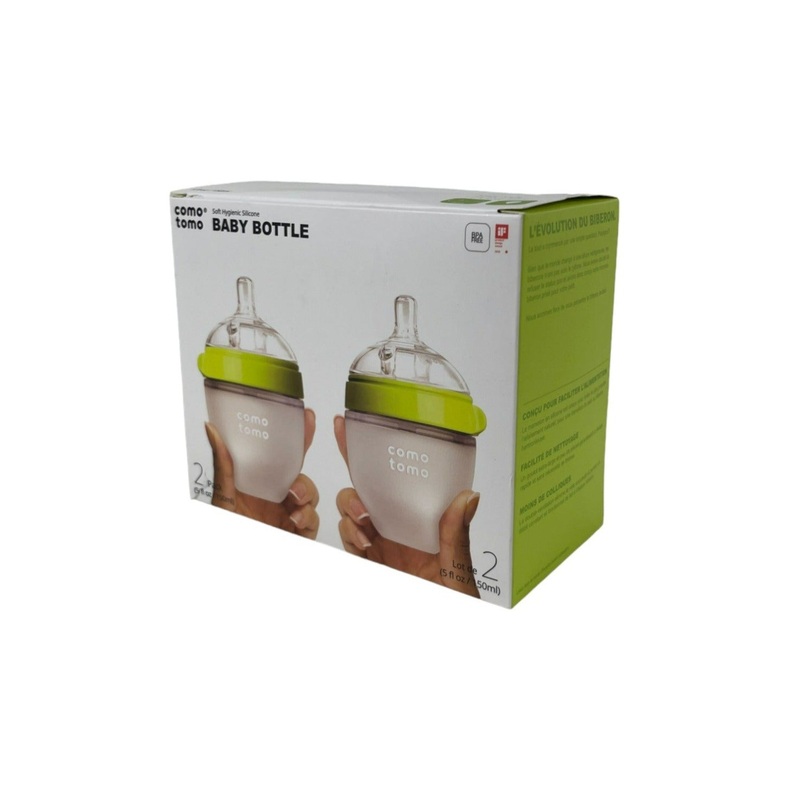 Comotomo Bottles 2 Pack, 5oz, Green