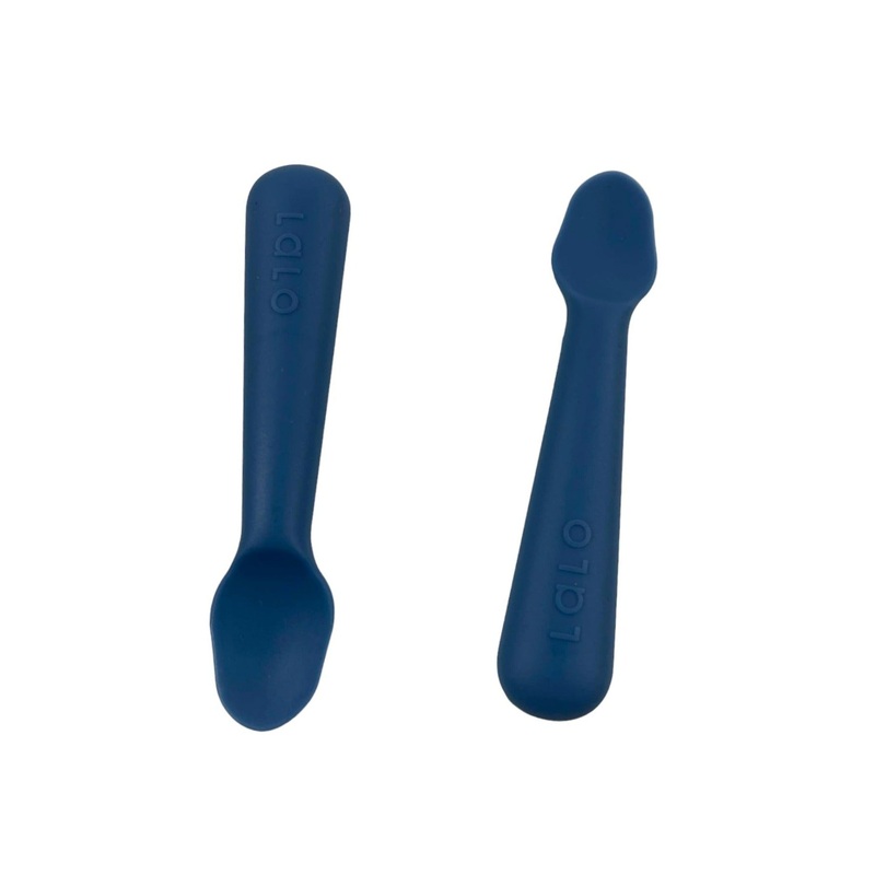 Lalo Little Spoon 2 Pack, Blueberry