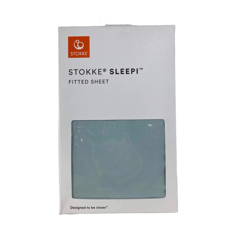 Stokke Sleepi Fitted Sheet, Powder Blue, V2