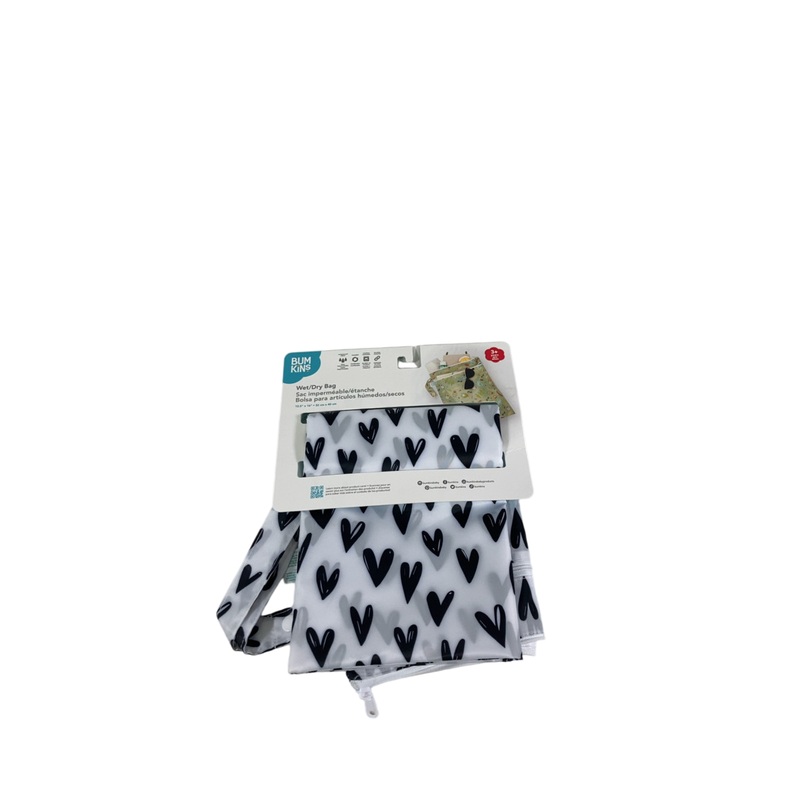 Bumkins Wet Bag, Black Hearts