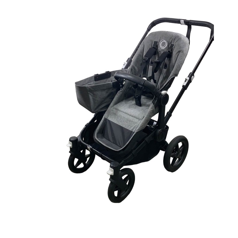 Bugaboo Donkey 5 Mono Base Stroller, 2022, Black, Grey Melange
