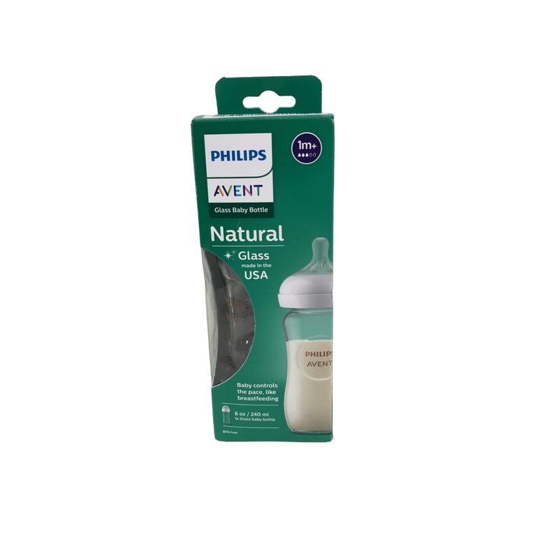 Philips Avent Natural Glass Bottle, 8 Ounce, 1 Pack