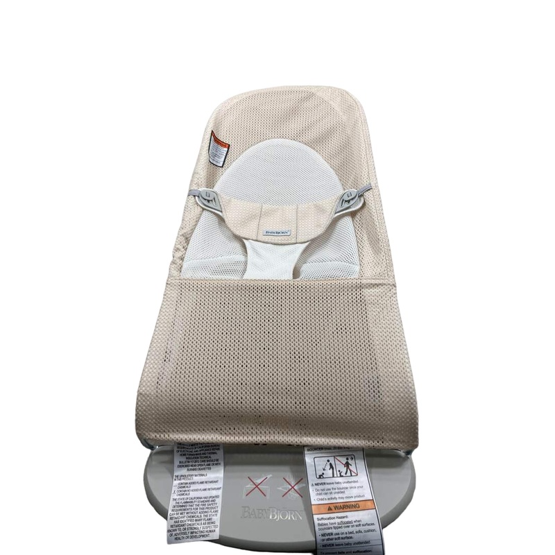 BabyBjorn Bouncer Balance, Light Gray Frame, Khaki/Beige